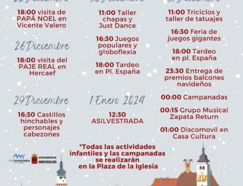 (Español) Agenda navideña de Montanejos 2023