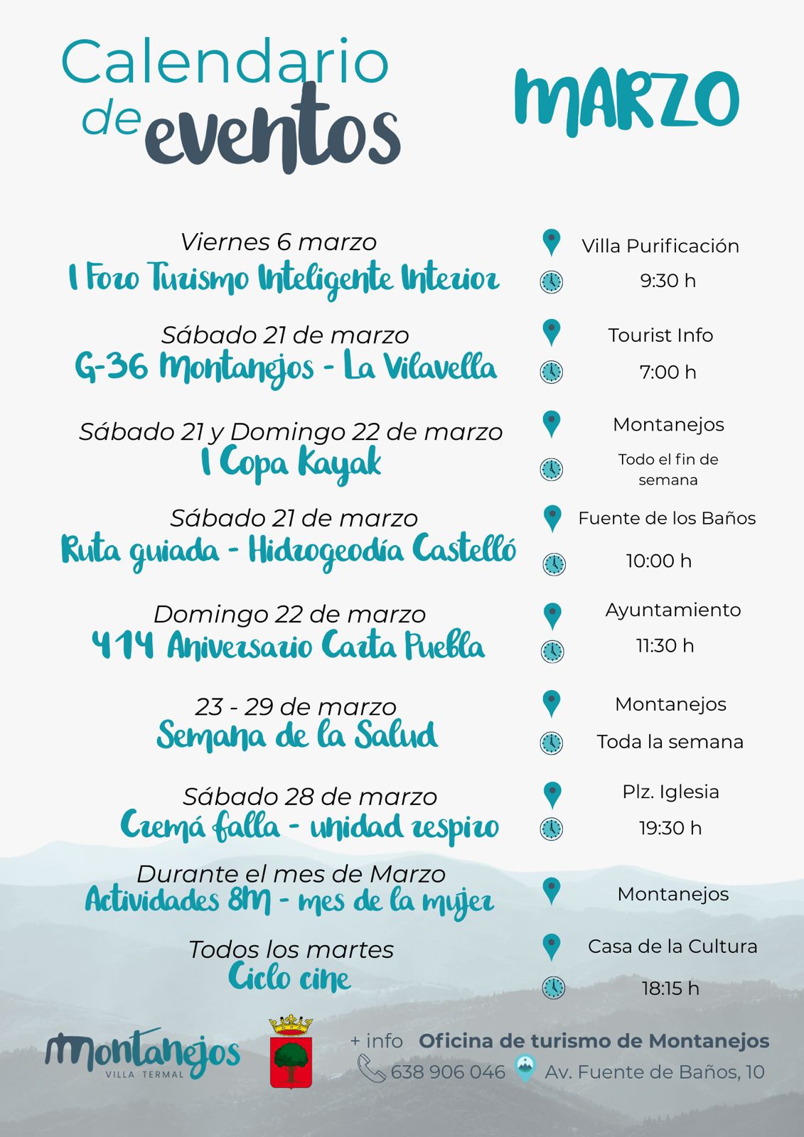 Lee más sobre el artículo Eventos  marzo