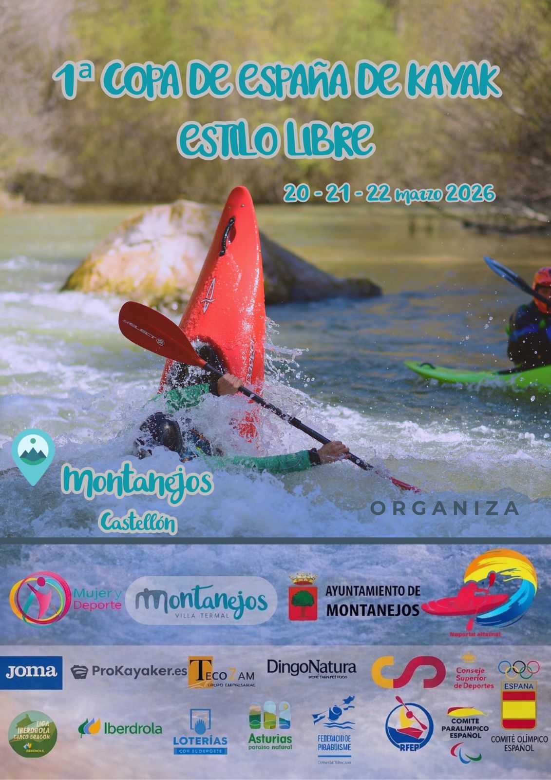 Lee más sobre el artículo 1a Copa de España de Kayak Freestyle